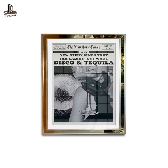 Tranh Khung Gương Ghép 2 Viền Composite Disco & Tequila