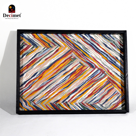 Basic Color Striped Tray