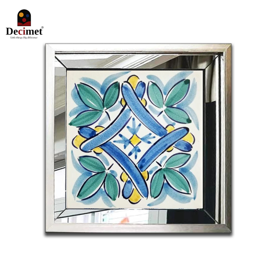 Tranh Khung Gương Bạc Ghép Composite Chinoiseries Sicily Style