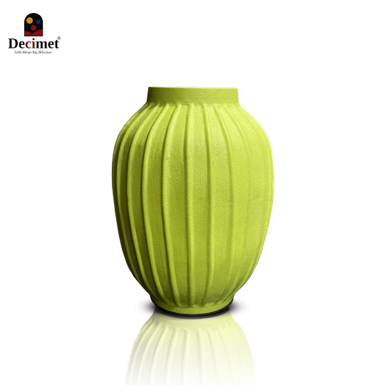 BANANA GREEN SIMPLE CERAMIC VASE [L]