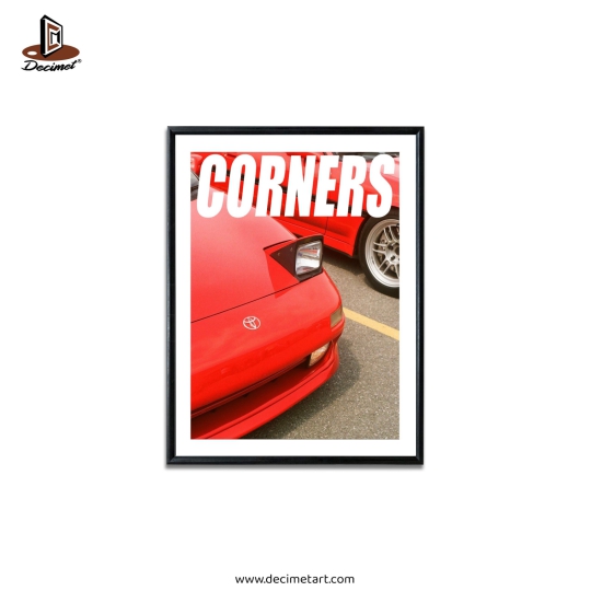 Tranh Khung Composite Đen Mỏng Corners. Toyota #1