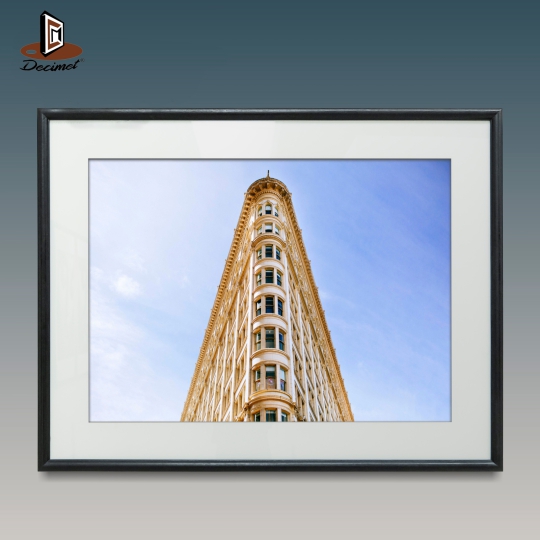 Tranh Khung Composite Đen Mỏng Flatiron Building #1