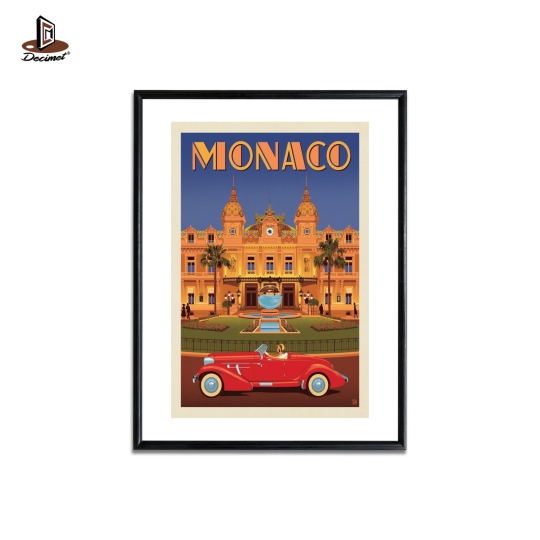 Poster Famous District of Monaco