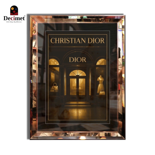 TRANH KHUNG GƯƠNG VÁT LÁ HẸ CHRISTIAN DIOR NO.1 (KÍCH THƯỚC MẶC ĐỊNH 45x60CM)