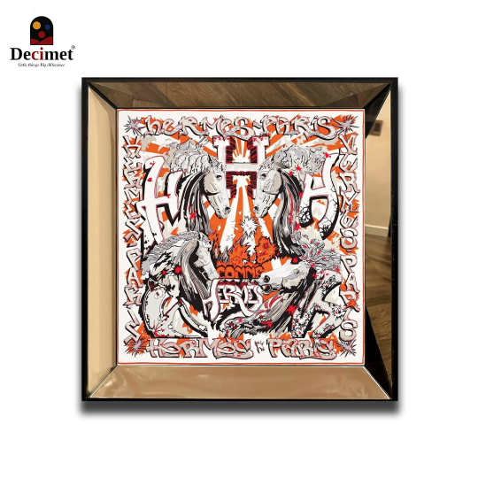 Tranh Khung Gương Vuông Hermes H'Comme No.1 