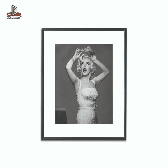Tranh Khung Composite Đen Mỏng Marilyn Monroe BW