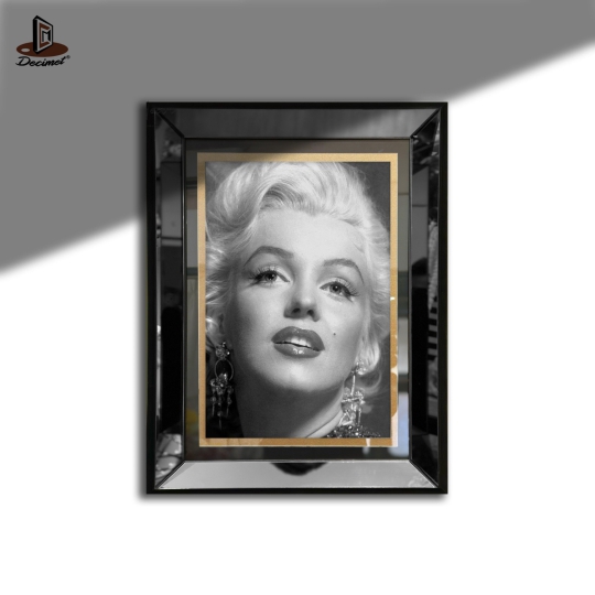 Tranh Khung Gương Đen Marilyn Monroe
