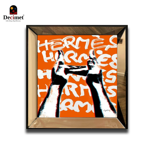 Tranh Khung Gương Vuông Hermes No.4