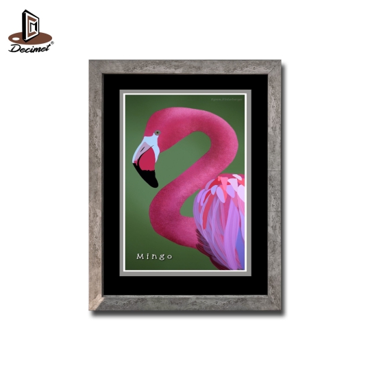 Tranh Khung Composite Giả Bê Tông Flamingo