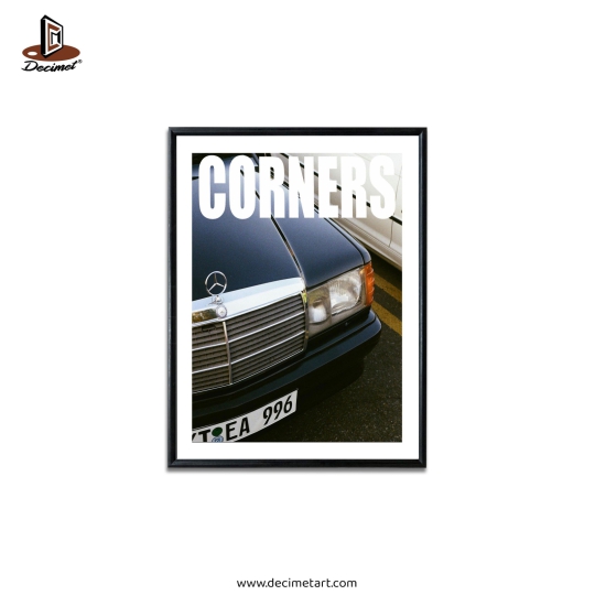 Tranh Khung Composite Đen Mỏng Corners. Mercedes-Benz- Black