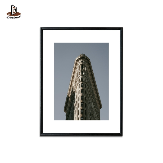 Tranh Khung Composite Đen Mỏng Flatiron Building #2