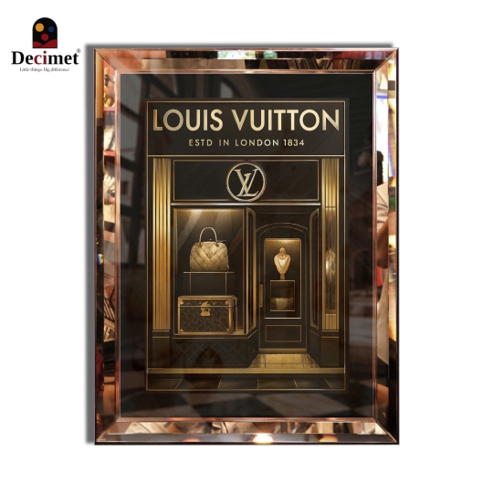 TRANH KHUNG GƯƠNG VÁT LÁ HẸ LOUIS VUITTON NO.2 (KÍCH THƯỚC MẶC ĐỊNH 45X60CM)