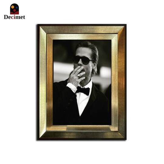  Tranh Khung Composite Ghép Brad Pitt BW