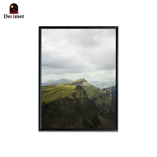 Tranh Khung Composite Đen Mỏng Cliff Under Sky