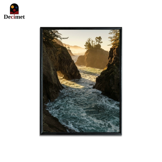 Tranh Khung Composite Đen Mỏng Oregon Coast