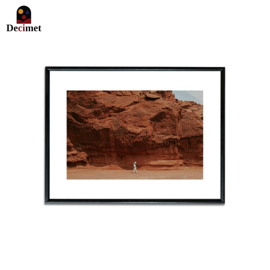 Tranh Khung Composite Đen Mỏng Astronaut On Mars