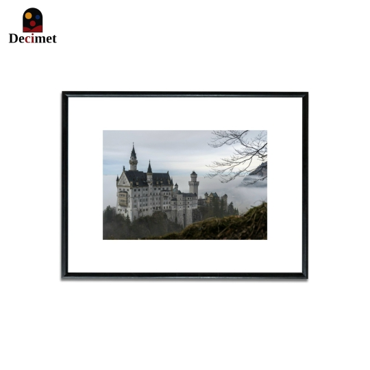 Tranh Khung Composite Đen Mỏng Palace Neuschwanstein