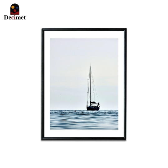 Tranh Khung Composite Đen Mỏng Sailing Yacht In The Sea