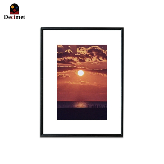 Tranh Khung Composite Đen Mỏng Frame Sunset At Sea