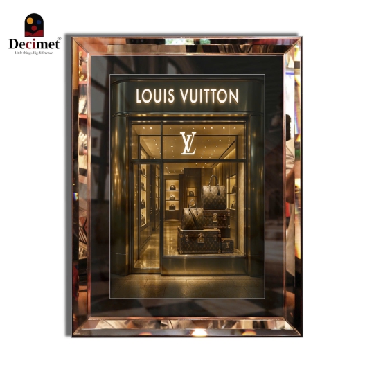 TRANH KHUNG GƯƠNG VÁT LÁ HẸ LOUIS VUITTON NO.1 (KÍCH THƯỚC MẶC ĐỊNH 45X60CM)