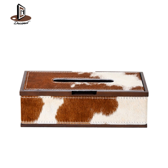 Tissue Box with Dairy Cow Pattern
