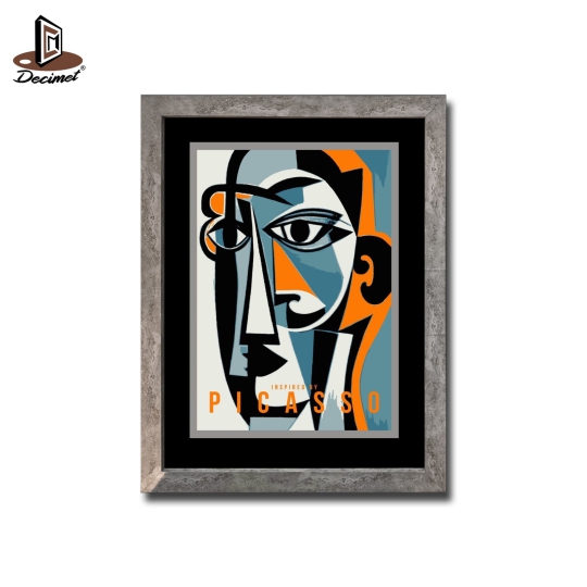 Tranh Khung Composite Giả Bê Tông Vintage Abstract Picasso