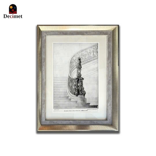 Composite-Double Frames Architectural Drawing Prints No.1