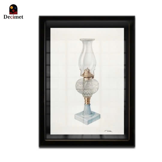 Tranh Khung Composite Đen Mỏng Lamp Paul Ward