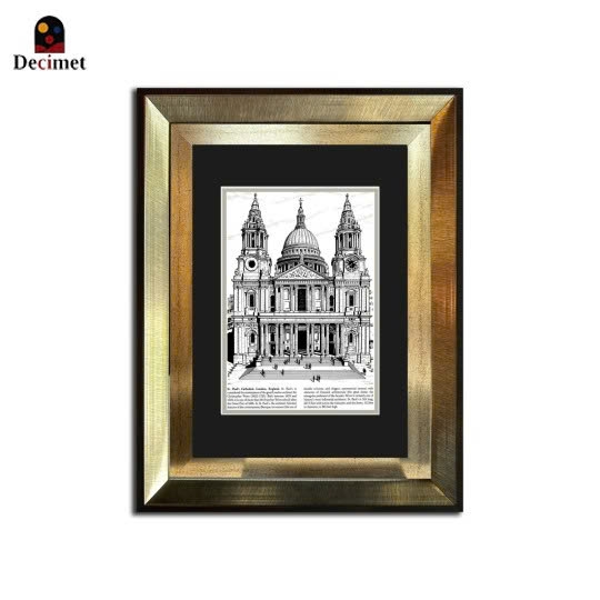 Composite-Double Frames Saint Paul's Cathedral in London, England 