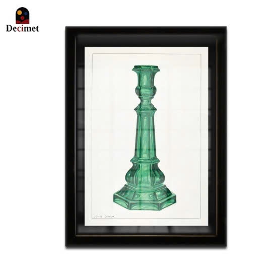 Tranh Khung Composite Đen Mỏng Candlestick John W.Dana