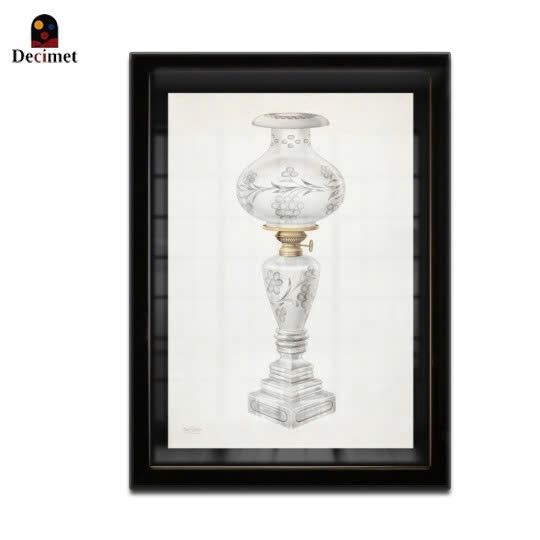 Tranh Khung Composite Đen Mỏng Candlestick Charles Caseau no2