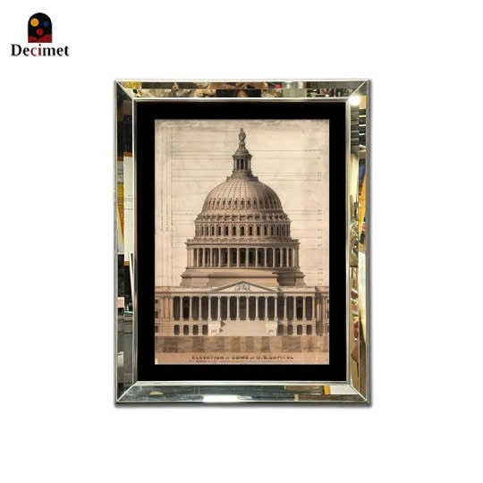 Tranh Khung Gương Vát Lá Hẹ Capitol
