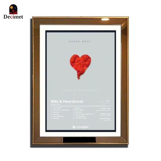 Tranh Khung Gương Ghép 1 Viền Composite Gold Mỏng 3cm - Sza Poster
