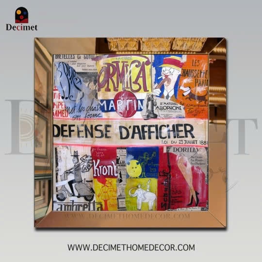 Tranh Khung Gương Trà Defense D'afficher