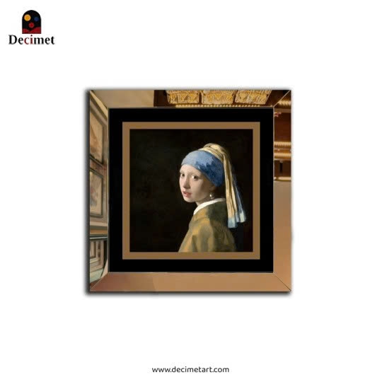 Tranh Khung Gương Trà Girl With A Pearl Earring