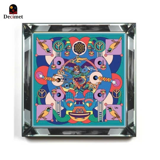 Tranh Khung Gương Bạc Reintrepreting Pop Culture