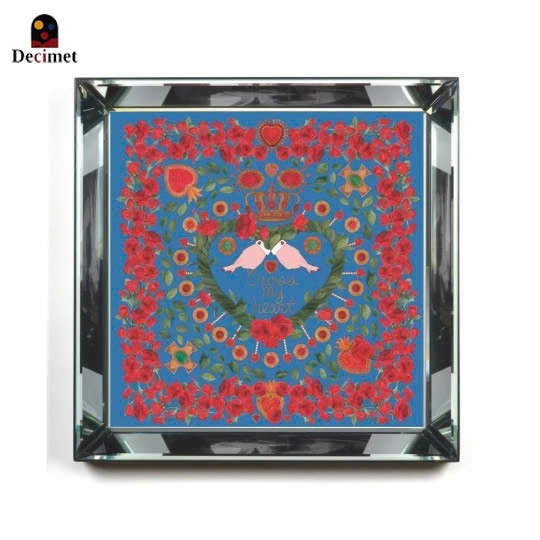 Tranh Khung Gương Bạc Queen of Hearts 