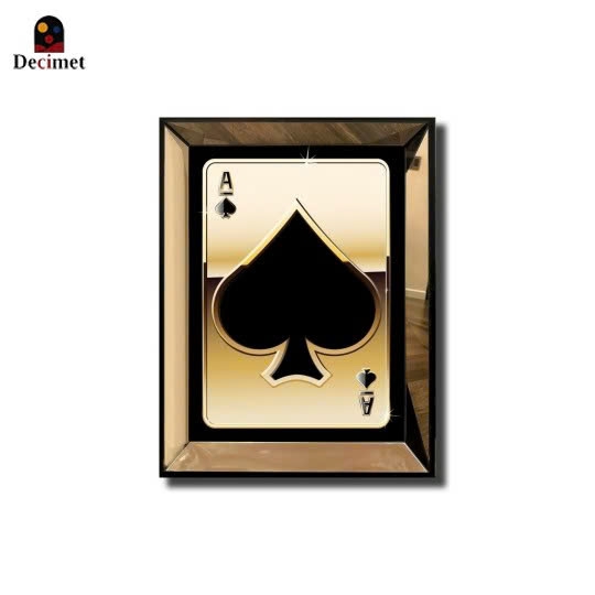 Tranh Khung Gương Trà Casino Card No.4
