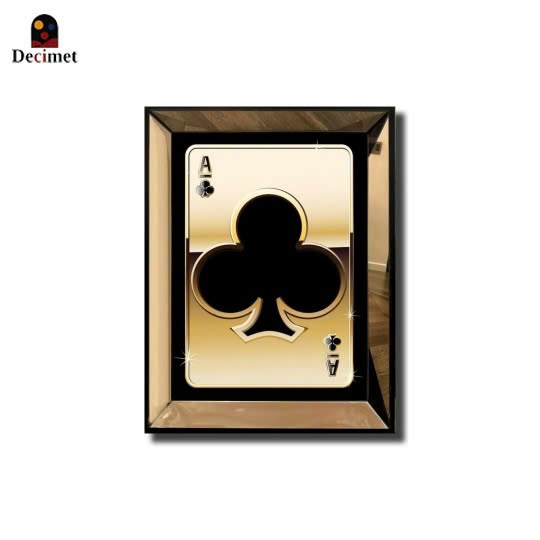 Tranh Khung Gương Trà Casino Card No.3