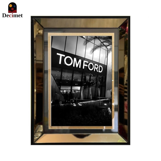 Tranh Khung Gương Trà Tom Ford Store B&W