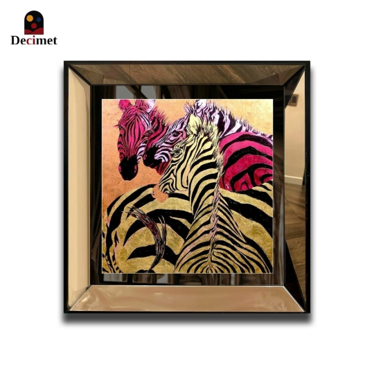 Tea Mirror Frame Painting Alexandra Spyratos