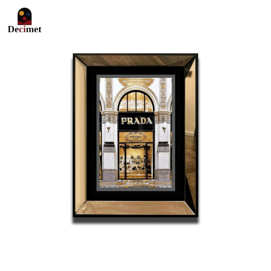 Tranh Khung Gương Trà Prada Store