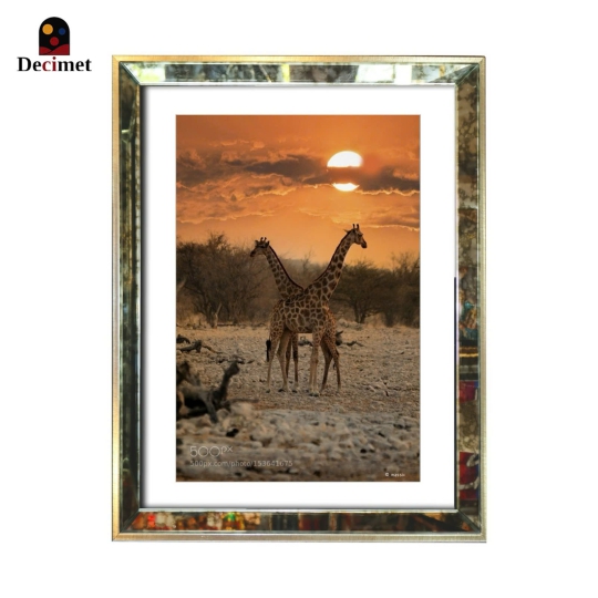 Tranh Khung Gương Loang Giraffe 