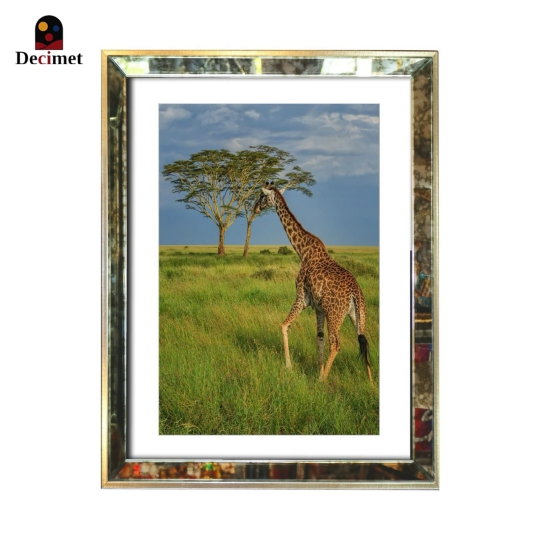 Tranh Khung Gương Loang Masai Giraffe