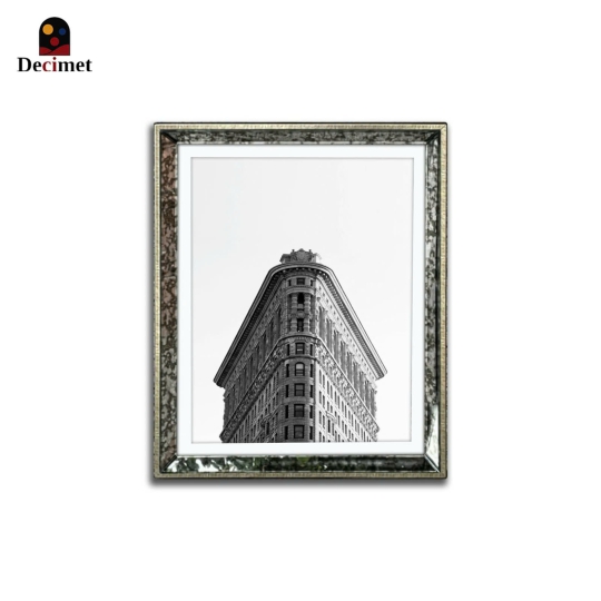 Tranh Khung Gương Loang Building Flatriron
