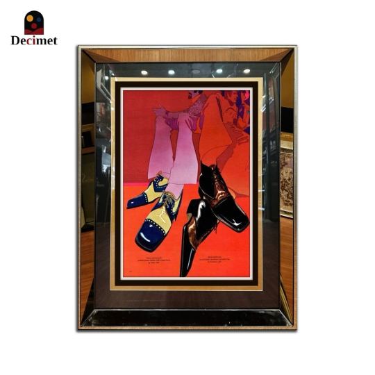 Tea Mirror Frame Painting New Shoes