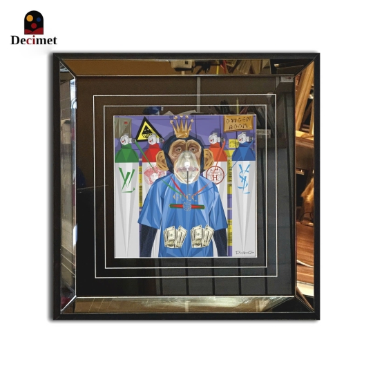 Wealthy Monkey Mirror Frame Painting