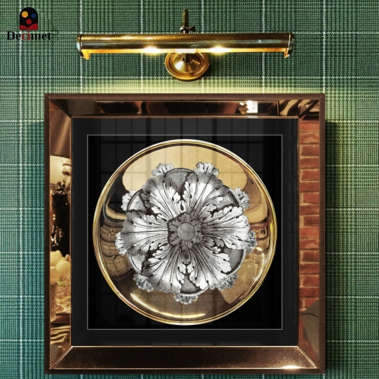 Piero Fornasetti Flower Mirror Frame Painting