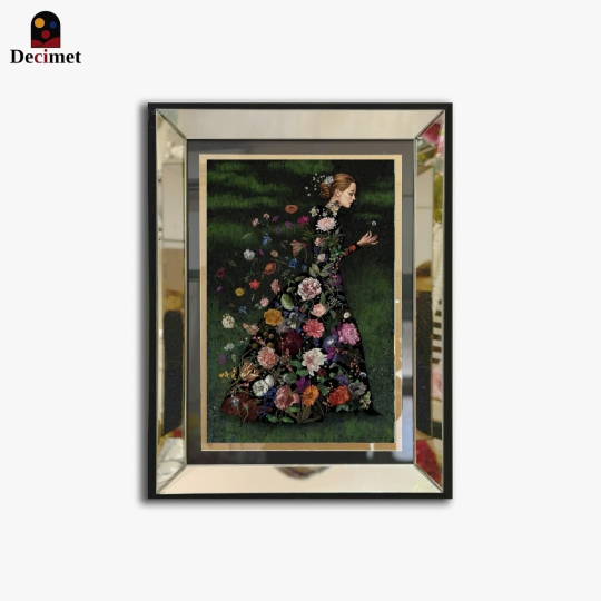 Seden Yenal Bolel Art Print with Silver Mirror Frame