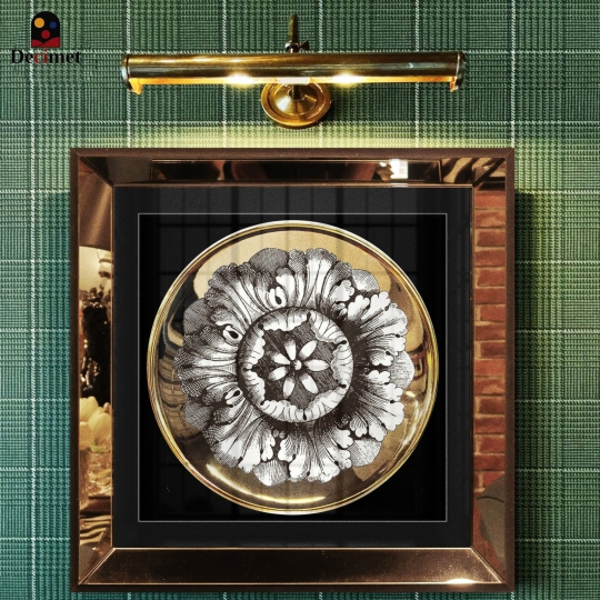 Fornasetti Rosone Mirror Frame Painting